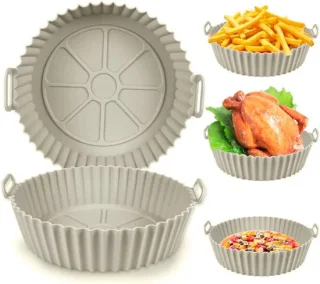 Vorm voor luchtfriteuse 20 cm grijs