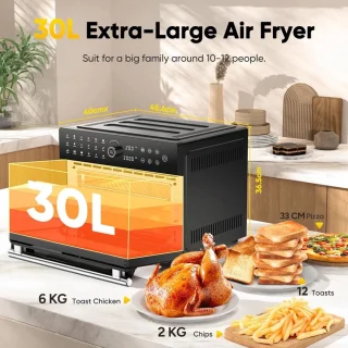 Vrijstaande Airfryer Oven 30L