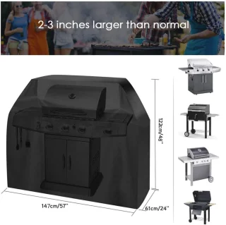 Waterdichte barbecuehoes 420D voor gasgrills 145x61x117 cm