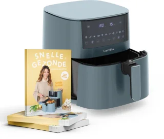 XXL Air Fryer 7,2 L Smokey Blue + Receptenboek Sandra's