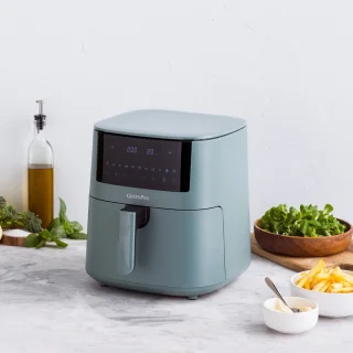 XXL Air Fryer 7,2 L Smokey Blue + Receptenboek Sandra's
