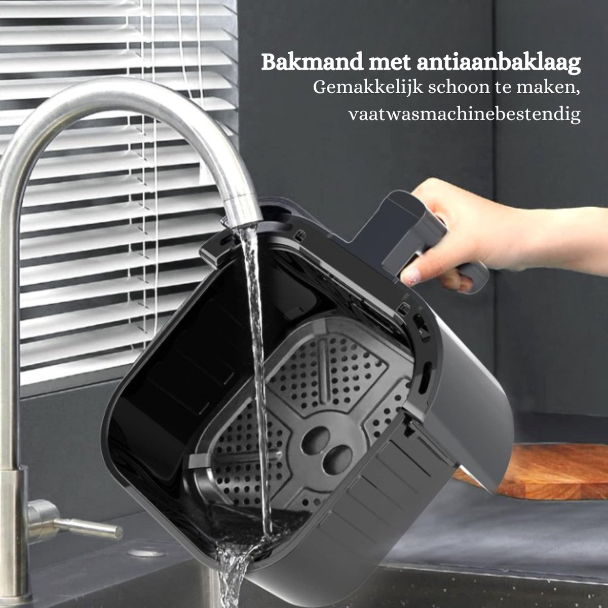 XXL Airfryer 5,5L digitaal LED touchscreen 1400W