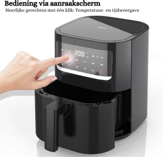 XXL Airfryer 5,5L digitaal LED touchscreen 1400W