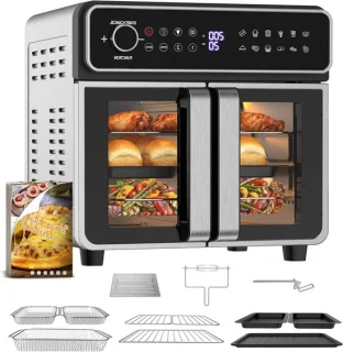 XXL Airfryer dubbele kamer 23 liter