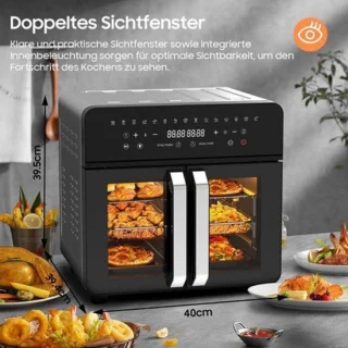 XXL Airfryer zwart 23 liter