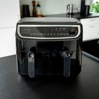 XXL Dubbele Heteluchtfriteuse 9L (2x4,5L)