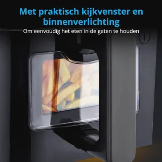 XXL Heteluchtfriteuse 2 Kamers 8,7L
