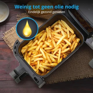 XXL Heteluchtfriteuse 2 Kamers 8,7L