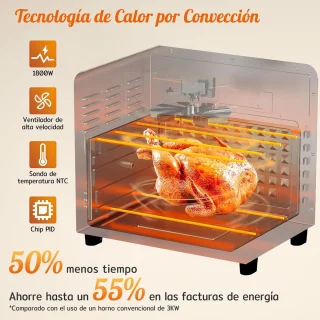 XXL Heteluchtfriteuse 24L Mini-oven