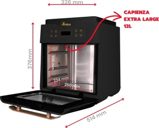 XXL Hybride Oven-Luchtfriteuse 12L