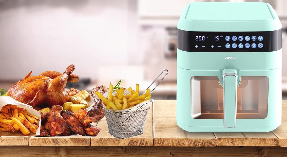 XXXL Heteluchtfriteuse 7L Digitaal Touch-Display