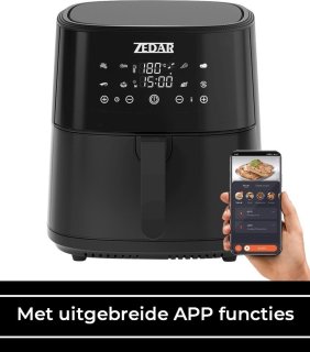 Zedar AF600 Airfryer XXL 8L Zwart