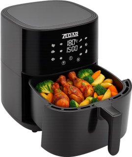 Zedar AF600 Airfryer XXL 8L Zwart