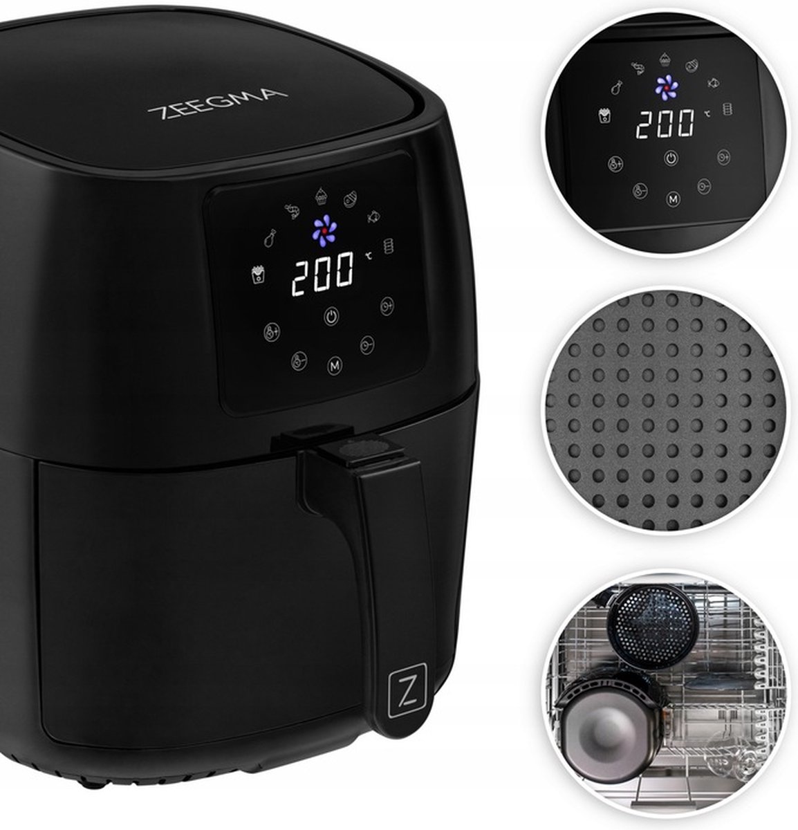 Zeegma Knapper Airfryer 4,5L