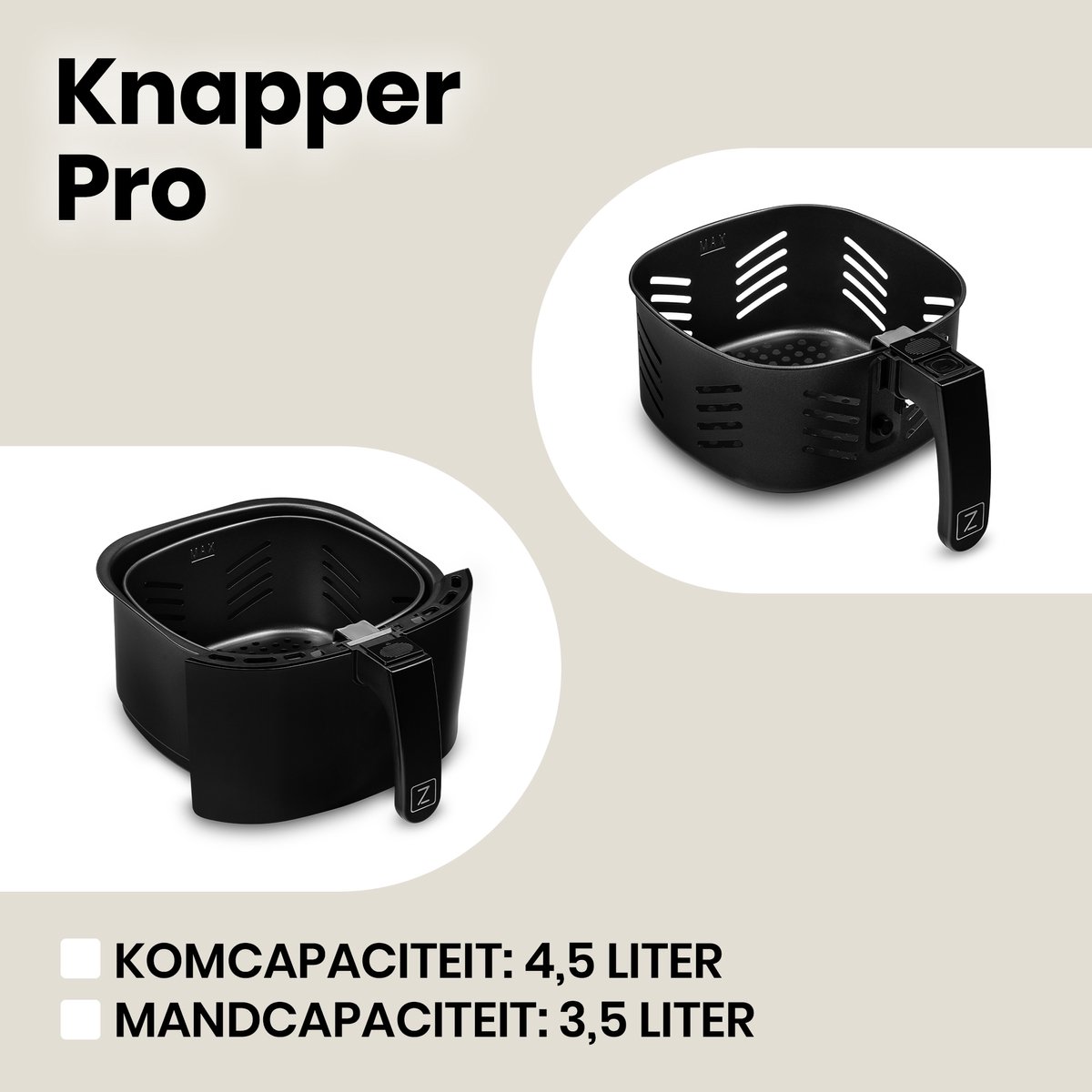 Zeegma Knapper Airfryer 4,5L