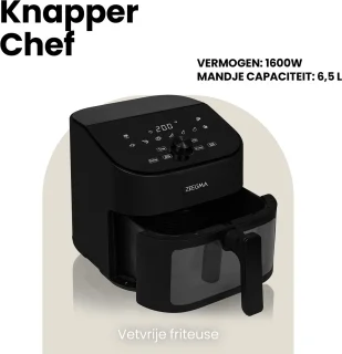 Zeegma Knapper Chef Airfryer XL 6,5L Zwart