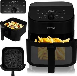 Zeegma Knapper Chef Airfryer XL 6,5L Zwart