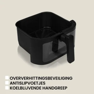 Zeegma Knapper Chef Airfryer XL 6,5L Zwart