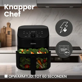 Zeegma Knapper Chef Airfryer XL 6,5L Zwart