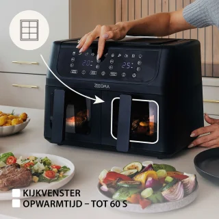 Zeegma Knapper Dual 9L Airfryer 1700W