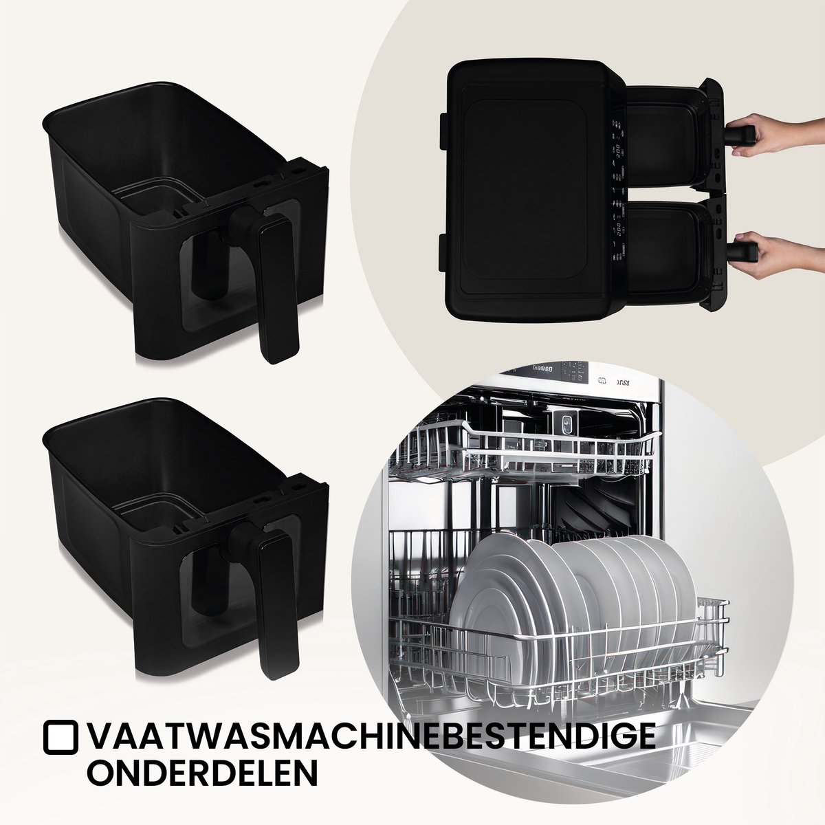 Zeegma Knapper Dual 9L Airfryer 1700W