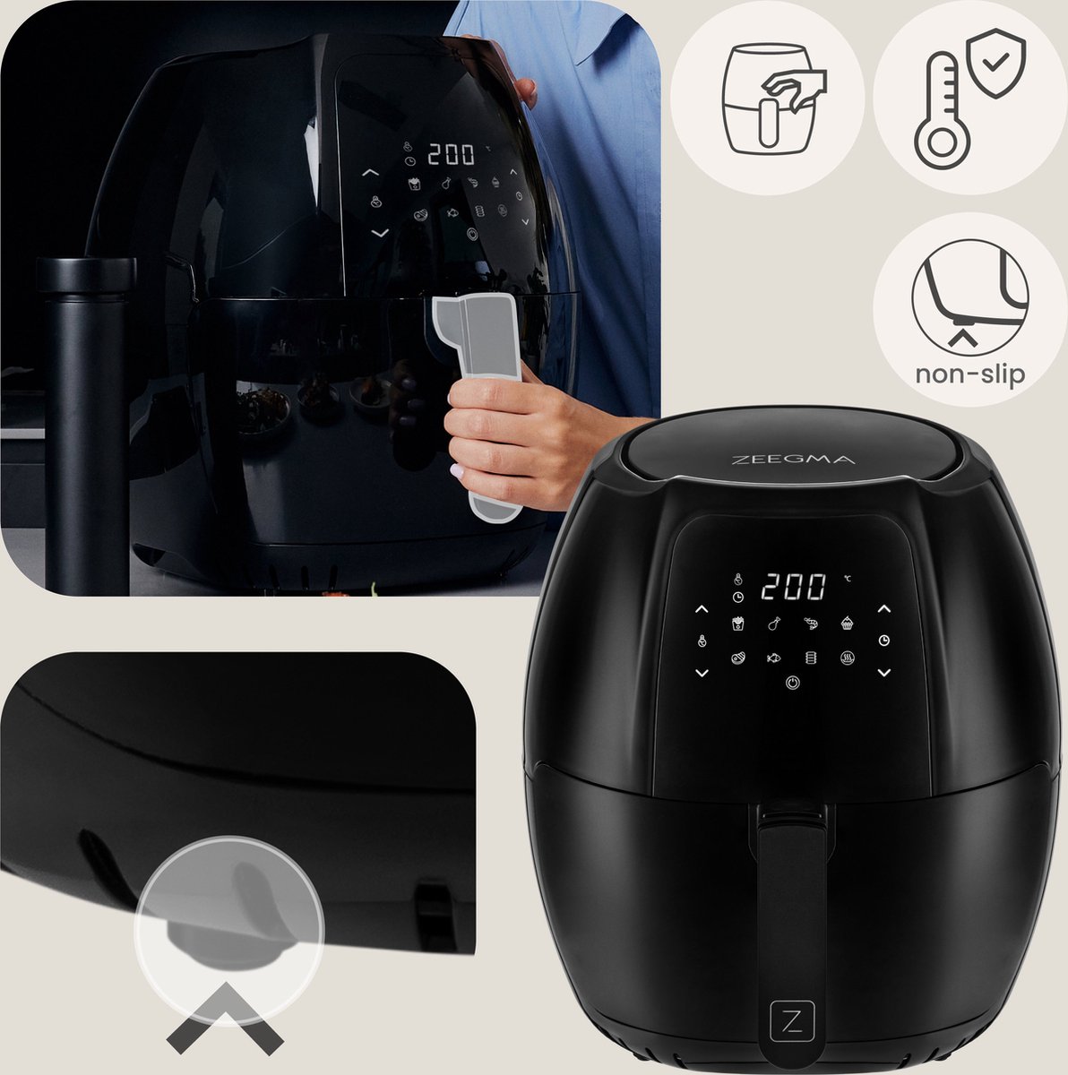 Zeegma Knapper Grand Airfryer XXL 6L