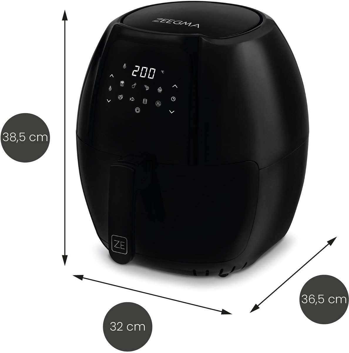 Zeegma Knapper Grand Airfryer XXL 6L