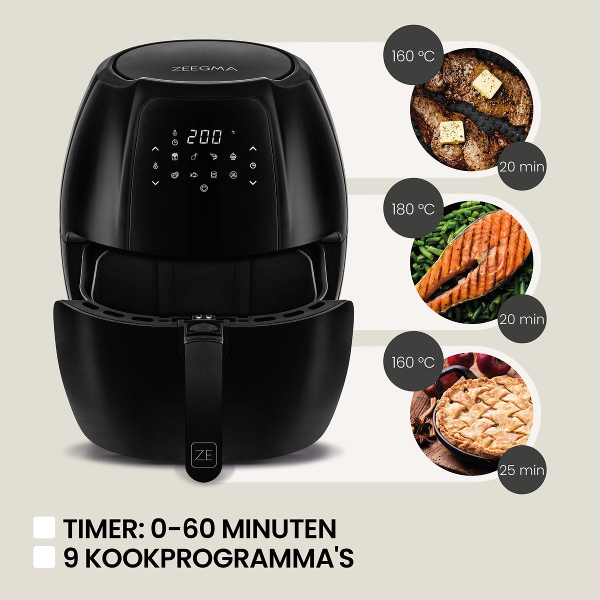 Zeegma Knapper Grand Airfryer XXL 6L