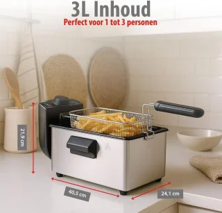 Zilveren friteuse