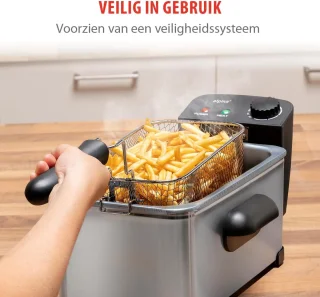 Zilveren friteuse