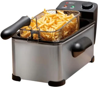 Zilveren friteuse