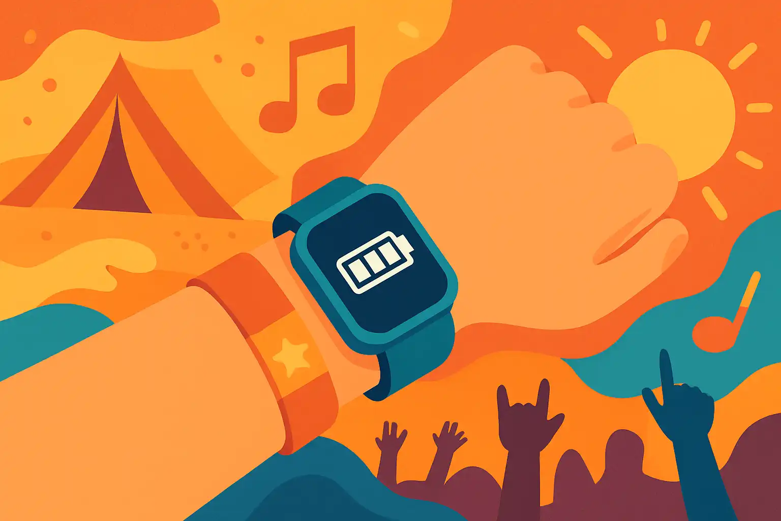 Festivalproof je pols: zo maak je je smartwatch klaar voor festivals, concerten en lange dagen buiten
