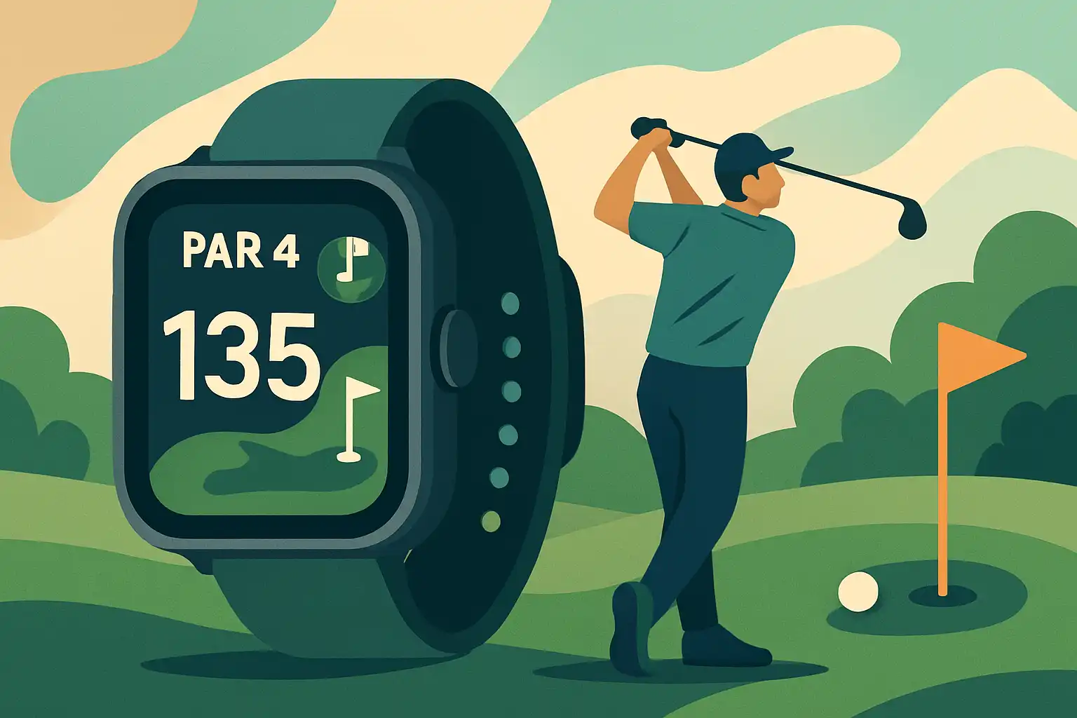 Hoe je smartwatch je golfspel naar een hoger niveau tilt: van afstandmeting tot swinganalyse