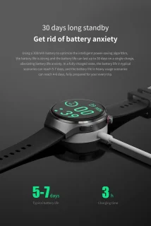 Knobbout 1.6 inch Stijlvolle HD Kleurenweergave Scherm smartwatch - Ingebouwd Kompas - Hoogtemeter en Barometer - Krachtige NFC-functie - Bluetooth Handsfree Bellen - Dynamische Interactieve Weergave - Zilver staal en siliconen horlogeband