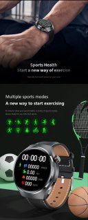 Wat vinden we goed aan de Knobbout 1.6 inch Stijlvolle HD Kleurenweergave Scherm smartwatch - Ingebouwd Kompas - Hoogtemeter en Barometer - Krachtige NFC-functie - Bluetooth Handsfree Bellen - Dynamische Interactieve Weergave - Zilver staal en siliconen horlogeband