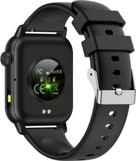 Smartwatch voor Dames en Heren - RVS, Siliconen Bandje - Hartslagmeter - Stappenteller - Slaapmonitor - Multisport - Compatibel met Android en iOS - Waterproof - Zwart en Roze