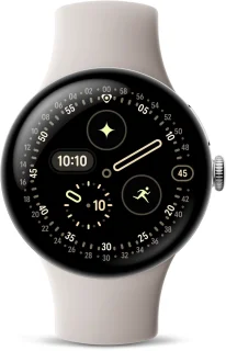 Google Pixel Watch 4 - Smartwatch - 41mm - WiFi - Silver/Porcelain