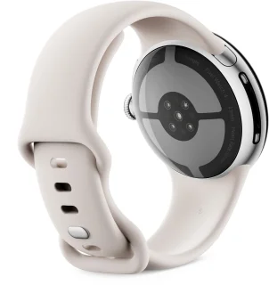 Google Pixel Watch 4 - Smartwatch - 41mm - WiFi - Silver/Porcelain