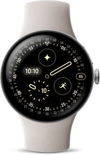 Google Pixel Watch 4 - Smartwatch - 41mm - WiFi - Silver/Porcelain