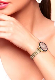 Smart Horloge Lyra Medium Mesh Goud
