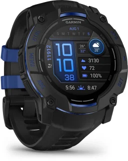 Garmin Instinct 3,50mm,AMOLED,Zwart en zwart/blauwe, Limited edition
