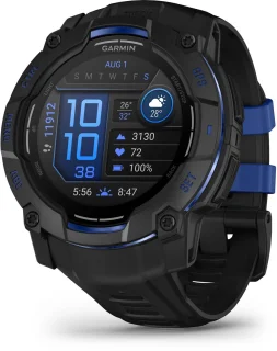 Garmin Instinct 3,50mm,AMOLED,Zwart en zwart/blauwe, Limited edition