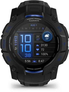 Garmin Instinct 3,50mm,AMOLED,Zwart en zwart/blauwe, Limited edition