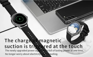 Stijl Ontmoet Slimheid: Knobbout 1.32” Roségouden Smartwatch met Diamanten – Voor Vrouwen die Stralen! Bluetooth Bellen, Gezondheidstracker & AI Assistent- Roségouden talen band met kristallen + extra siliconen band