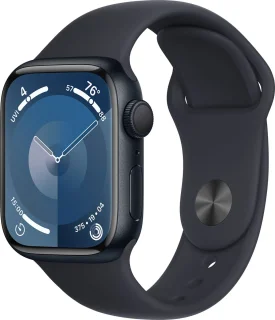 Apple Watch Series 9 - GPS + Cellular - 41mm - Midnight Aluminium Case with Midnight Sport Band S/M
