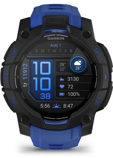 Garmin Instinct 3,45mm,AMOLED,Zwart en blauw, Limited edition