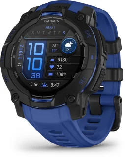 Garmin Instinct 3,45mm,AMOLED,Zwart en blauw, Limited edition
