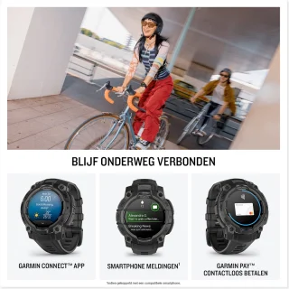 Garmin Instinct 3,45mm,AMOLED,Zwart en blauw, Limited edition