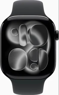Apple Watch 11 - Wifi + 5G - 42mm - Jet Black Aluminium Case with Black Sport Band - M/L