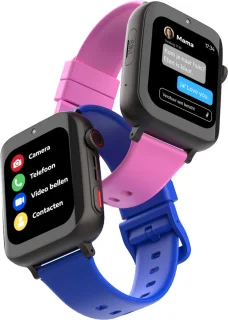 Buzzy GO GPS Horloge voor Kinderen - Smartwatch 4G - GPS Tracker voor kind - Zie locatie van je kind - Videobellen - Berichten Sturen - Stappenteller - incl. simkaart - Blauw